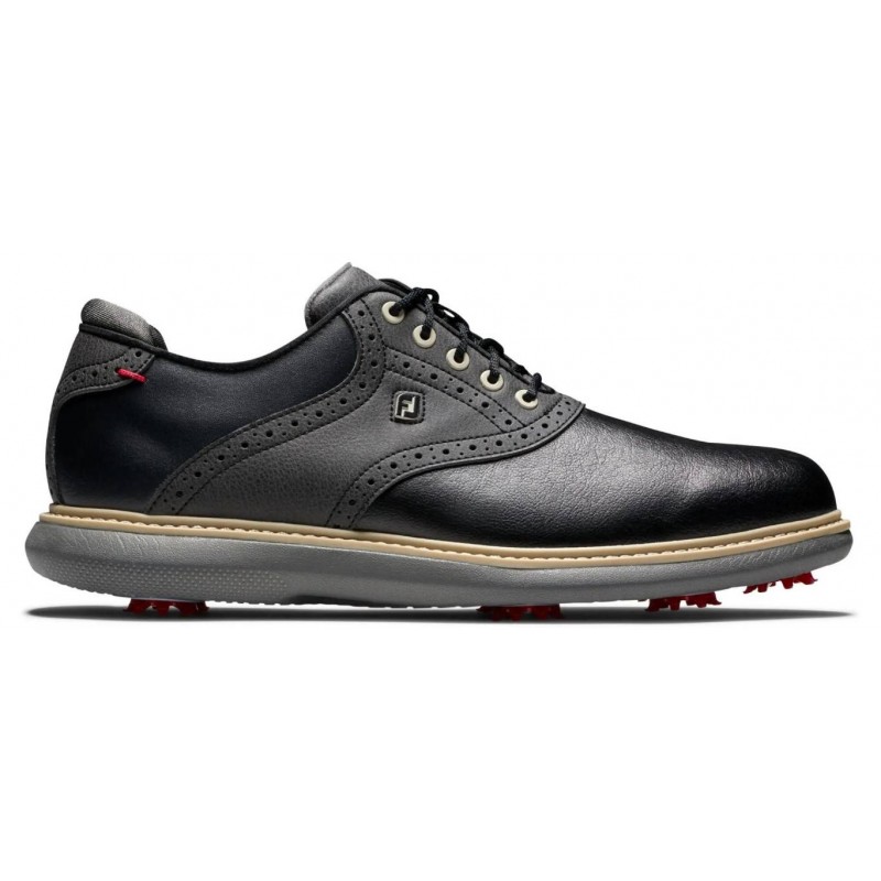 Footjoy Traditions heren golfschoen (zwart) 57904 Footjoy Golfschoenen