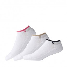 Footjoy ComfortSof Sportlet dames golf enkelsokken 3-paar 14063D Footjoy Golf sokken
