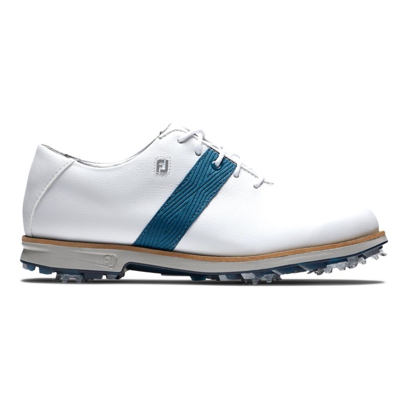 Ja Maan oppervlakte Voorvoegsel FootJoy Dryjoys Premiere dames golfschoen wit-blauw kopen? Golf123