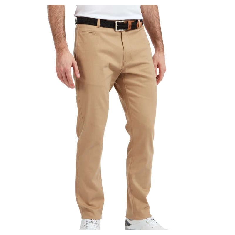 FootJoy FJ Lichtgewicht Slim Fit Chino heren golfbroek kaki Golf123