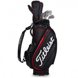 Telemacos Te halsband Titleist Tour Staff Bag Jet Black - Golftas kopen? Golf123