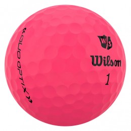 Wilson Staff Duo Optix matte golfballen 13 stuks (roze)