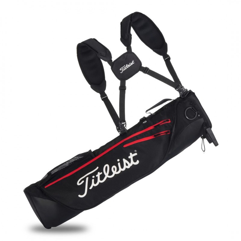Watt Stal Kwade trouw Titleist Premium Carry Bag - golf draagtas zwart-rood kopen? Golf123