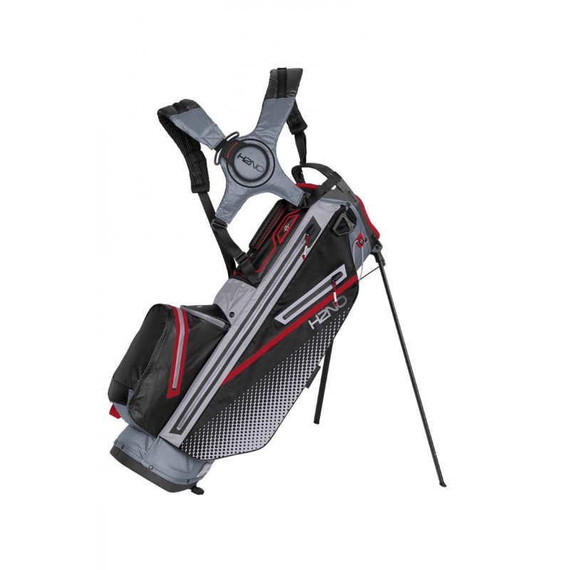 Sun H2NO waterdichte golf standbag - draagtas zwart-grijs kopen? Golf123