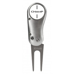 Champ Flix pitchfork Pro (zilver) 142650 Champ Golfspikes Golfaccessoires
