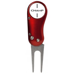 Champ Flix pitchfork Pro (rood) 142651 Champ Golfspikes Golfaccessoires