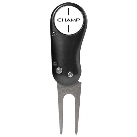 Champ Flix pitchfork Pro (zwart) 142655 Champ Golfspikes Golfaccessoires