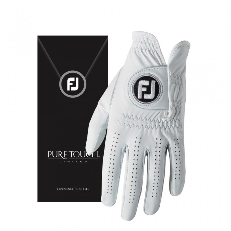 FootJoy Pure Touch heren golfhandschoen links (wit) 64011E Footjoy Golfhandschoenen