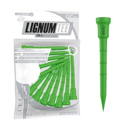 Lignum Tees 72 mm 12 stuks (lime) LI6200025 Lignum Golf Golf tees