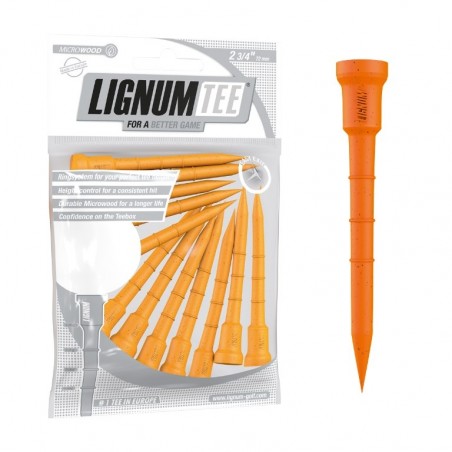 Lignum Tees 72 mm 12 stuks (oranje) LI6200026 Lignum Golf Golf tees