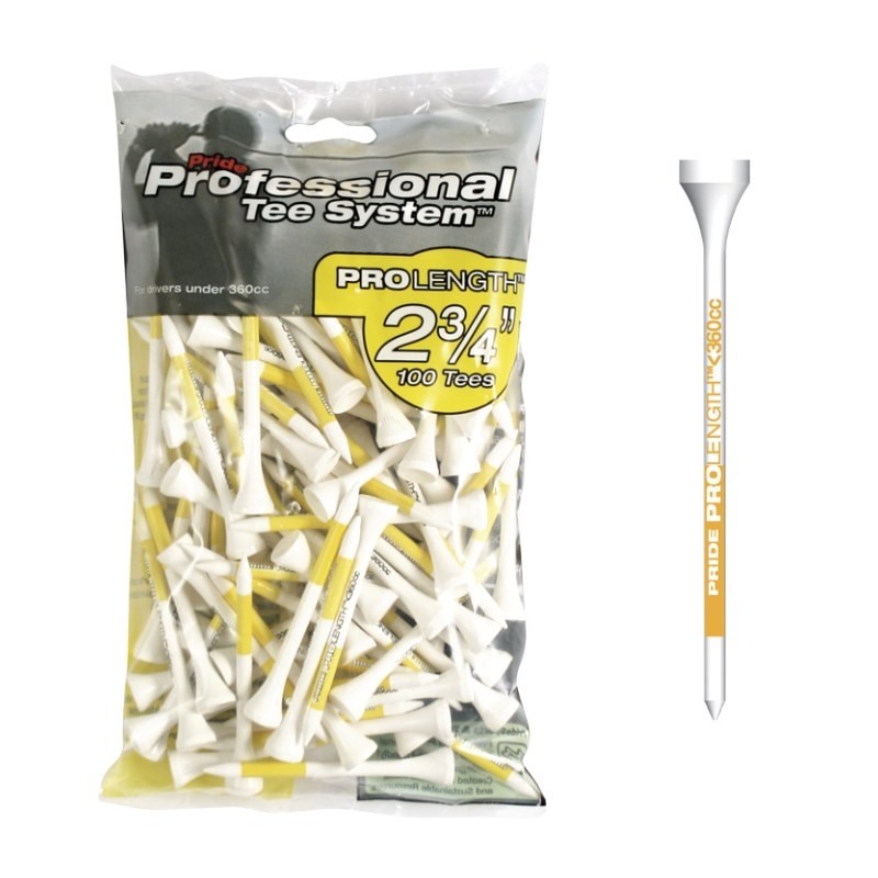 Pride Professional Tee System ProLenght 2 3/4 inch (100 stuks) TS6202002 Golf Pride Golfaccessoires