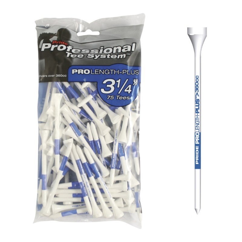 Pride Professional Tee System ProLenght-Plus (75 stuks) 3 1/4 inch 83mm TS6202003 Golf Pride Golfaccessoires