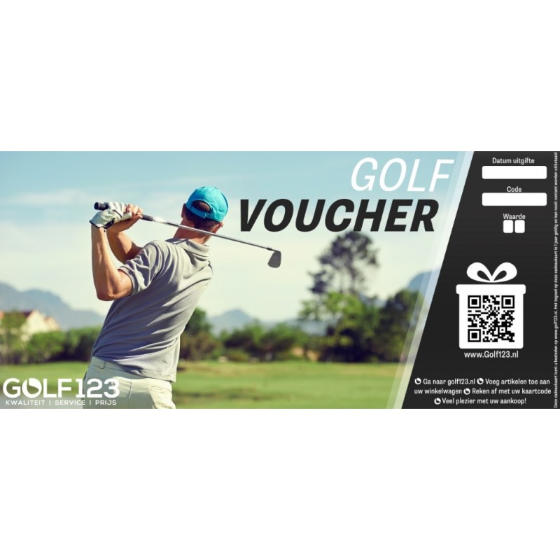 Golf123 Golfvoucher 10 EURO GV10  Golfcadeaus