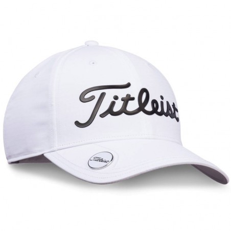 Titleist Performance Ball Marker Cap (wit/zwart) TH9APBMTE-10 Titleist Golf Golfkleding