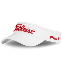 Titleist Tour Performance golf visor (wit/rood) TH8VTPW-6 Titleist Golf Golfkleding