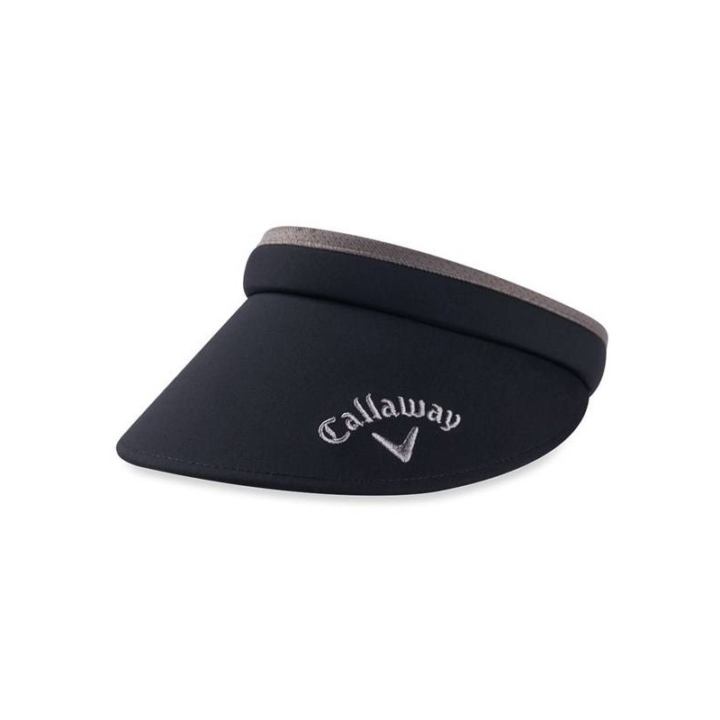 Callaway dames clip golf visor - zonneklep (zwart/grijs) 5220182 Callaway Golf Golfkleding