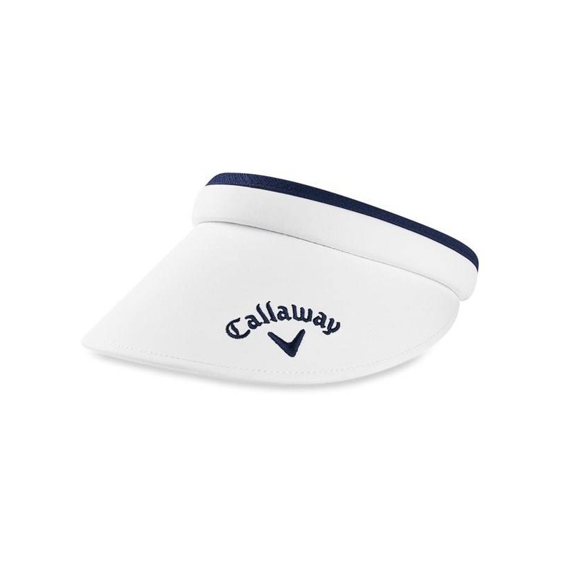 kroeg Zee Ontembare Callaway dames clip golf visor-zonneklep wit-marineblauw kopen? Golf123