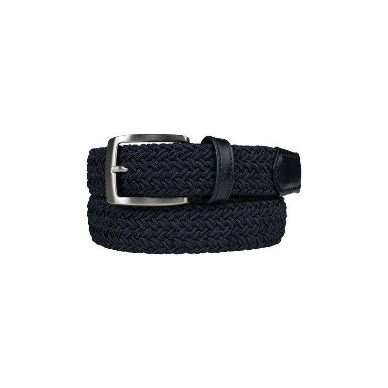 Alberto geweven riem (marineblauw) 0100 8330 (899) Alberto Golfkleding