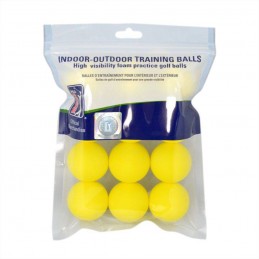 PGA Tour Foam oefen golfballen 12 stuks (geel) PGAT112A PGA Tour  Golfballen