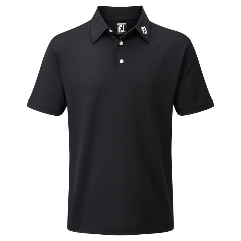 interieur voor het geval dat Detective FootJoy Stretch Pique heren golf polo - golfpolo shirt zwart kopen? Golf123