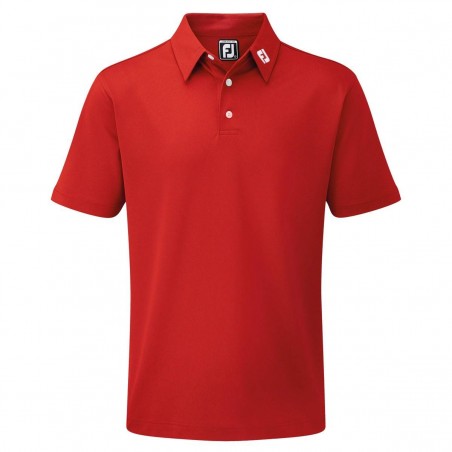FootJoy Stretch Pique heren golfpolo shirt (rood) 91825 Footjoy Golfkleding
