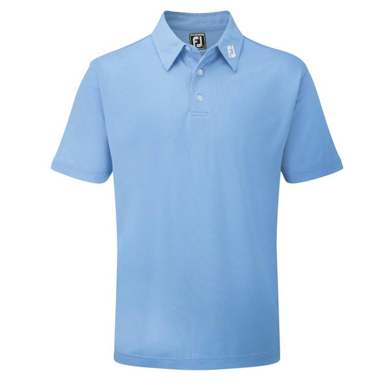 FootJoy Stretch Pique heren golfpolo shirt (blauw) 91826 Footjoy Golfkleding