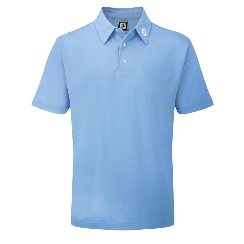 Rationalisatie Vader Zuivelproducten FootJoy Stretch Pique heren golfpolo-golf polo shirt blauw kopen? Golf123