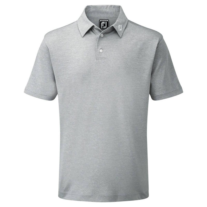 FootJoy Stretch Pique heren golfpolo shirt (grijs) 91819 Footjoy Golfkleding