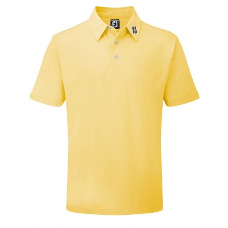 FootJoy Stretch Pique heren golfpolo shirt (geel) 91839 Footjoy Golfkleding