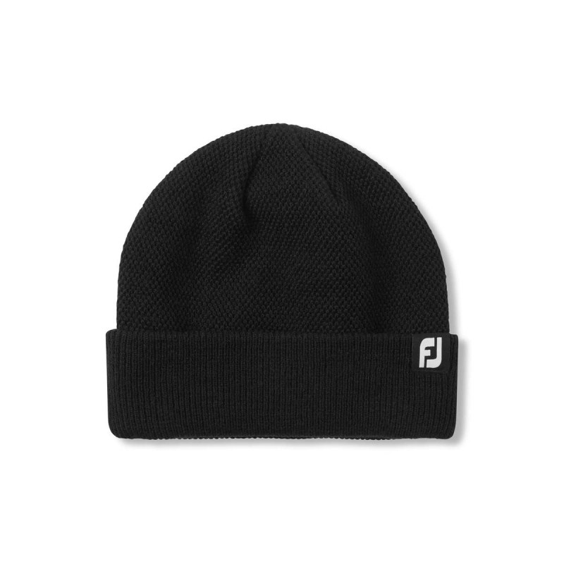 Footjoy gebreide beanie golfmuts (zwart) FH19BKTH-0 Footjoy Golfkleding