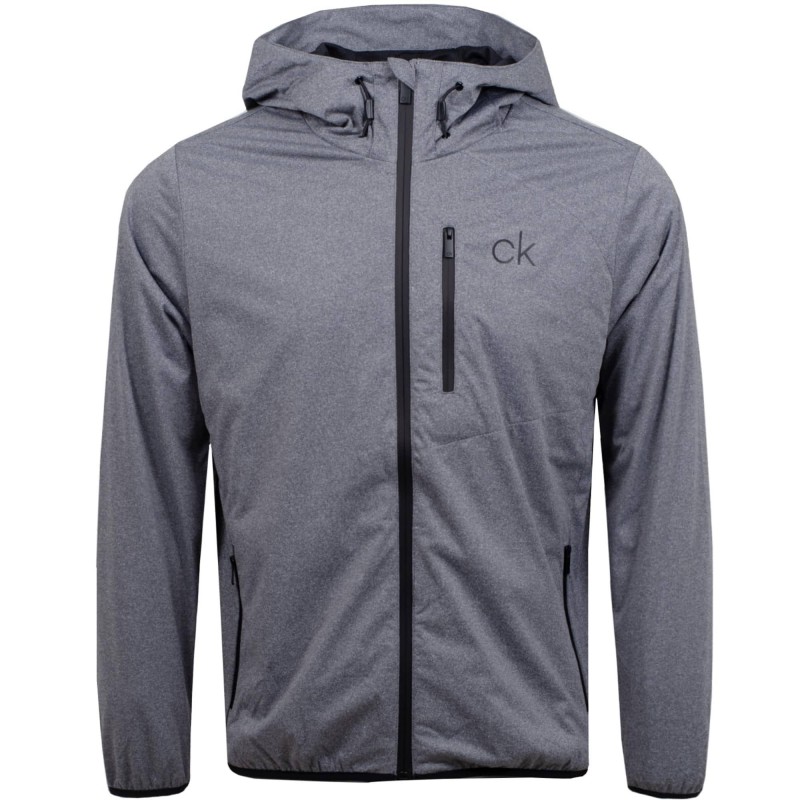 Calvin Klein Golf Ultron heren wind-regenjas met capuchon (grijs) CKMA20422-GM Calvin Klein Golf Golfkleding